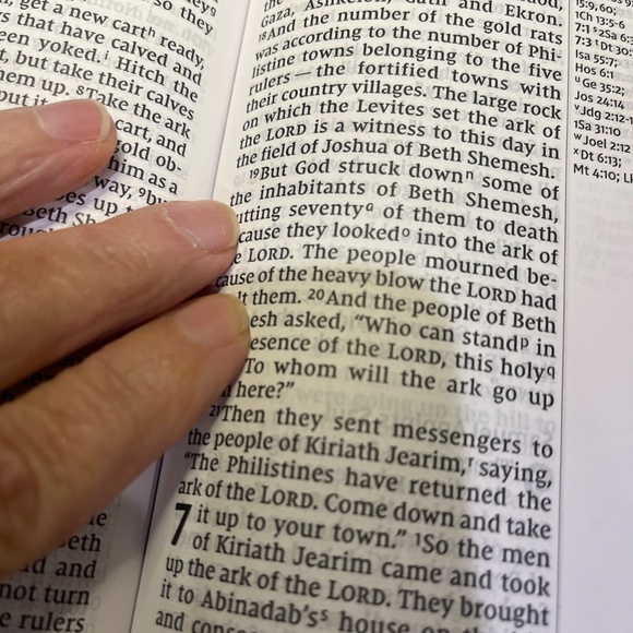 NIV 1984 Study Bible in Reddish Brown Bonded Leather - thumb tabs - Thin line - Picture 7 of 7